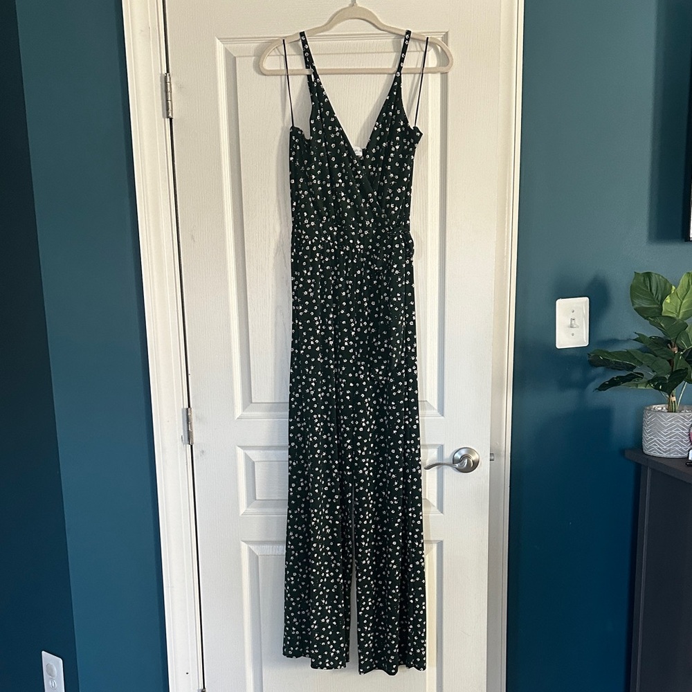 Kaileigh Green Floral jumpsuit